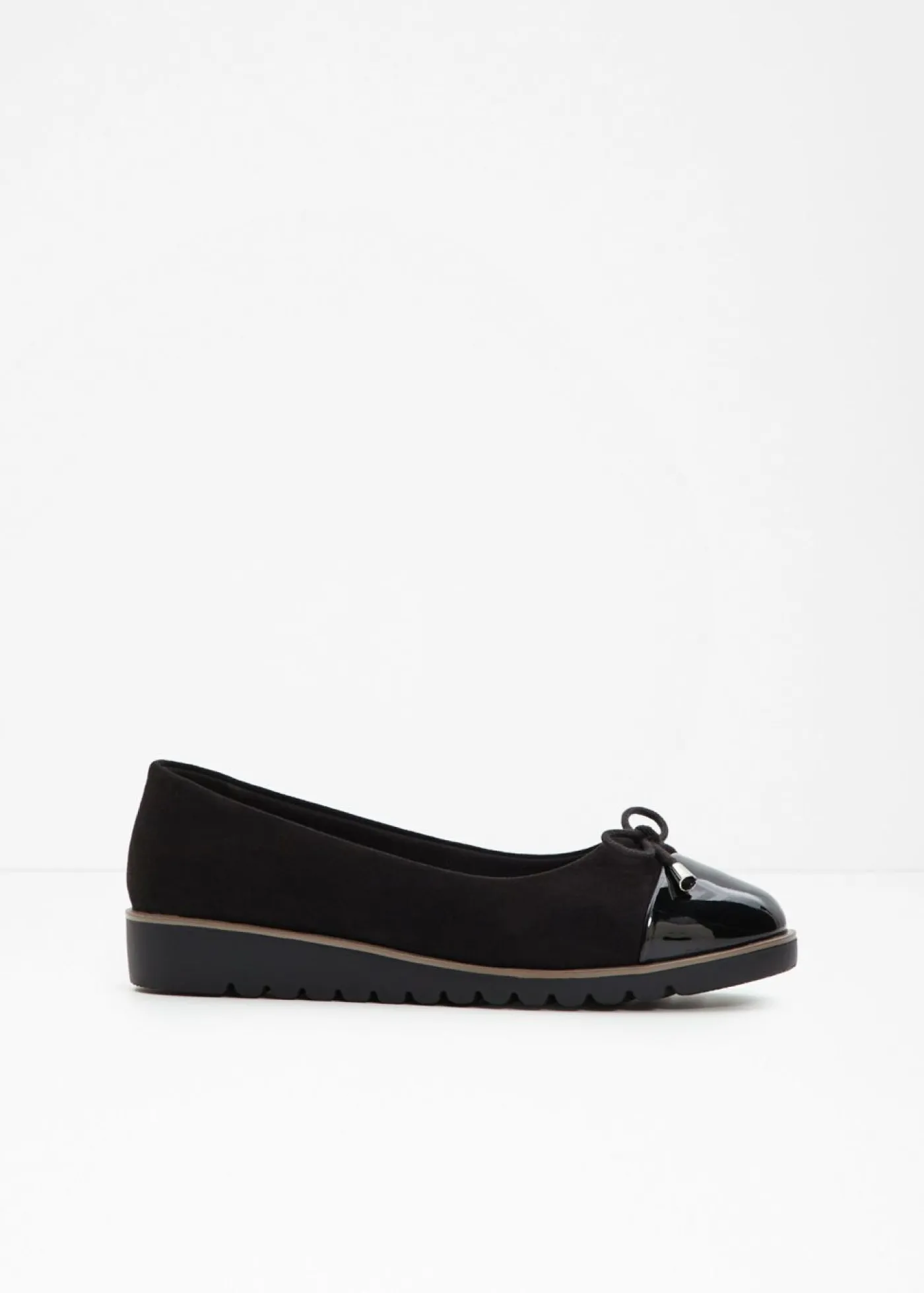 bonprix bonprix Bailarinas con plantilla acolchada Negro Hot