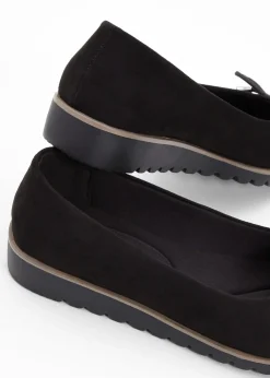 bonprix bonprix Bailarinas con plantilla acolchada Negro Hot