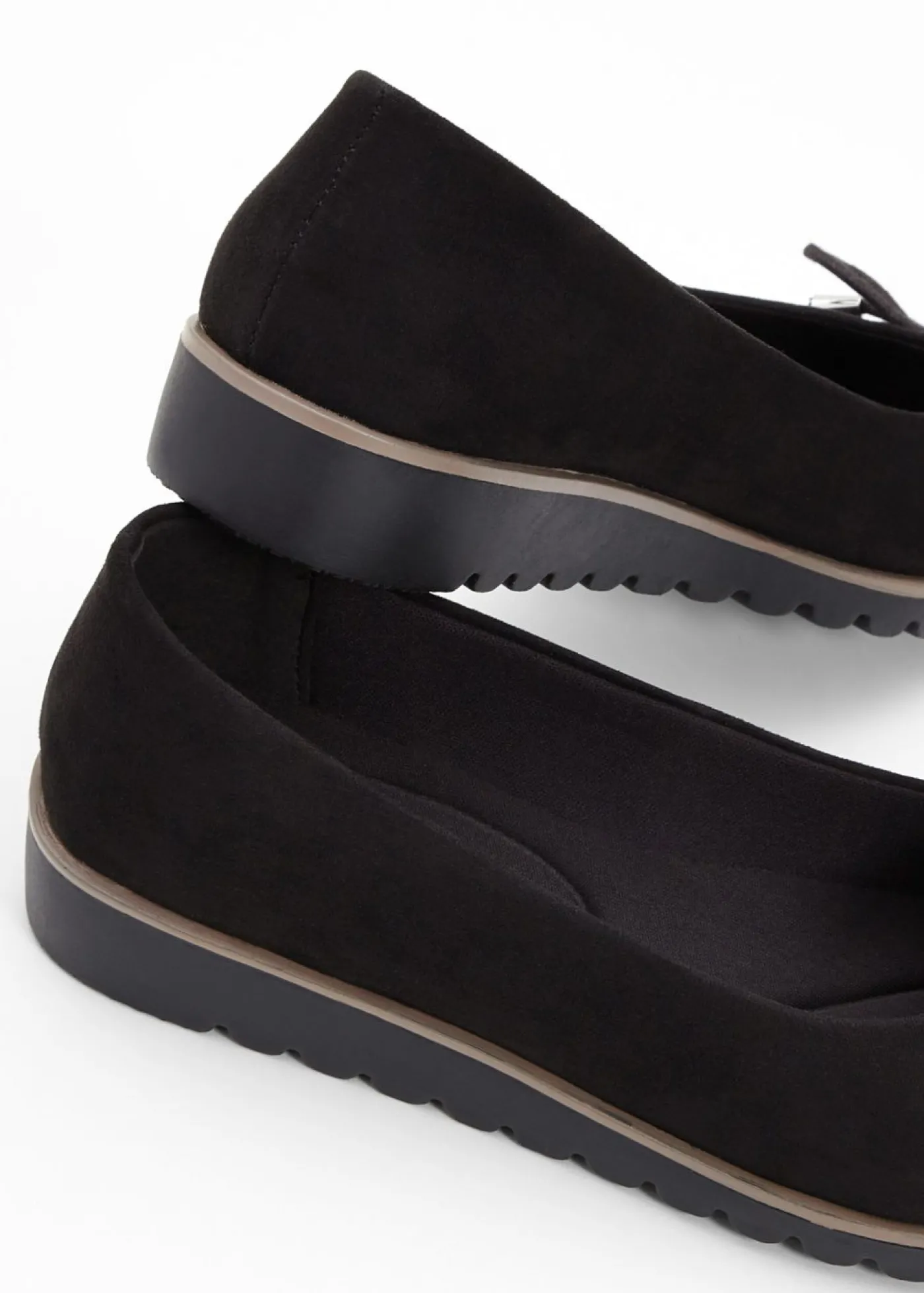 bonprix bonprix Bailarinas con plantilla acolchada Negro Hot