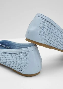 bonprix bonprix Bailarinas de material suave Azul claro Online