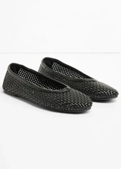bonprix bonprix Bailarinas de material suave Negro