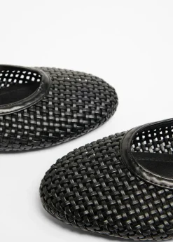 bonprix bonprix Bailarinas de material suave Negro