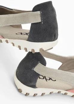 bonprix bonprix Bailarinas de piel Gris-rosa Best