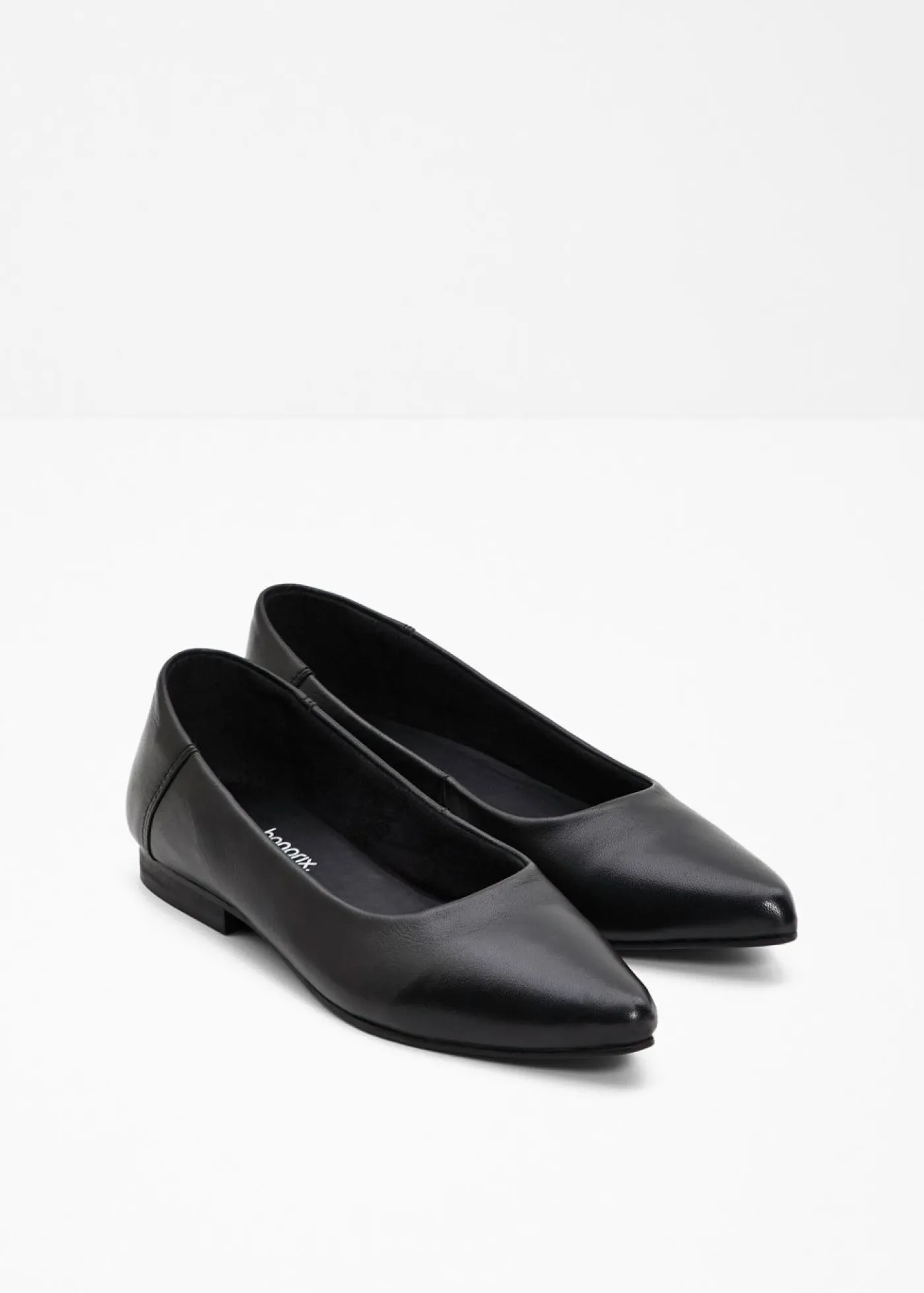 bonprix bonprix Bailarinas de piel Negro Sale