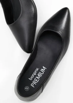 bonprix bonprix Bailarinas de piel Negro Sale