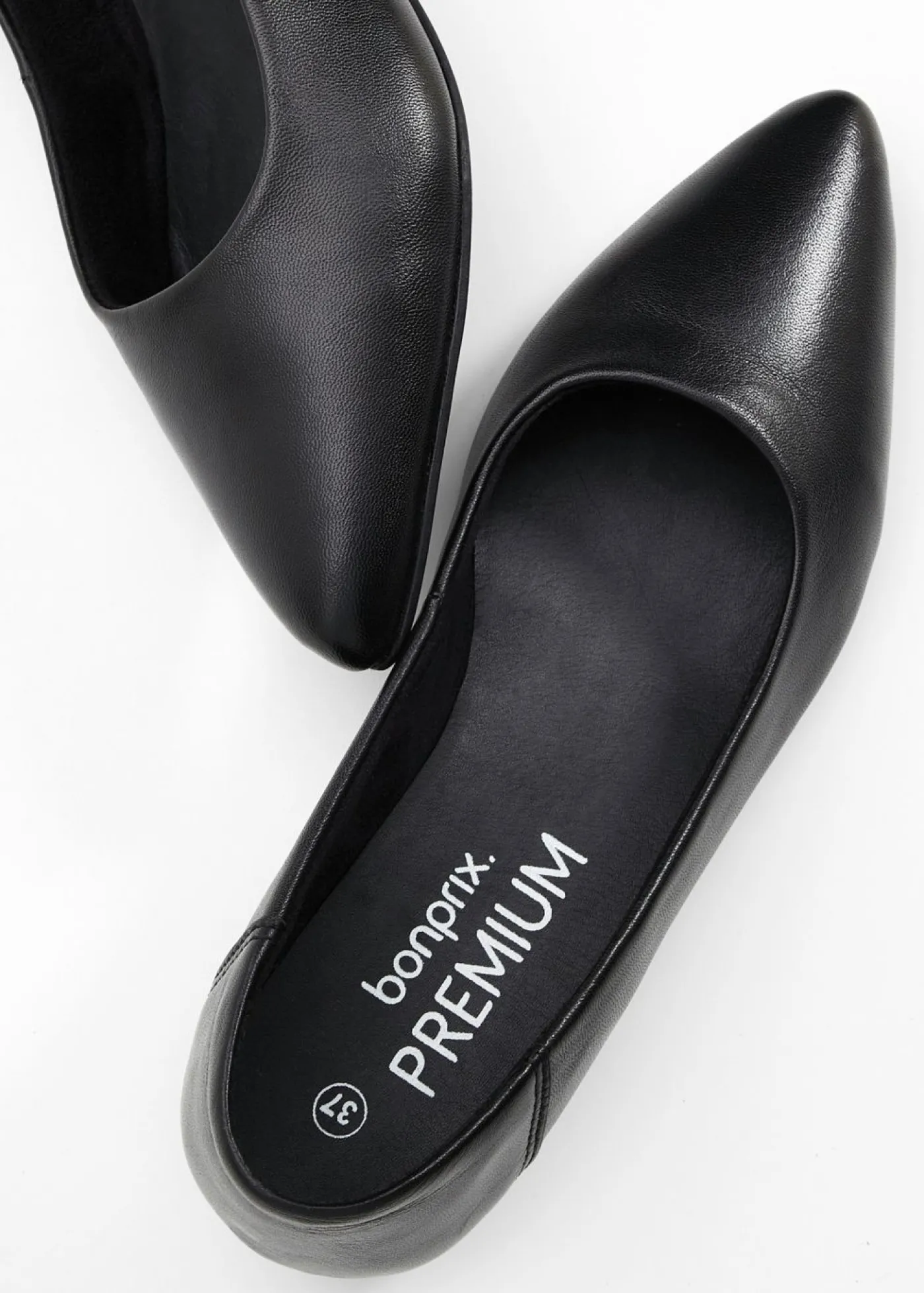 bonprix bonprix Bailarinas de piel Negro Sale