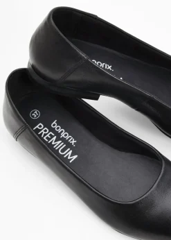 bonprix bonprix Bailarinas de piel Negro Sale