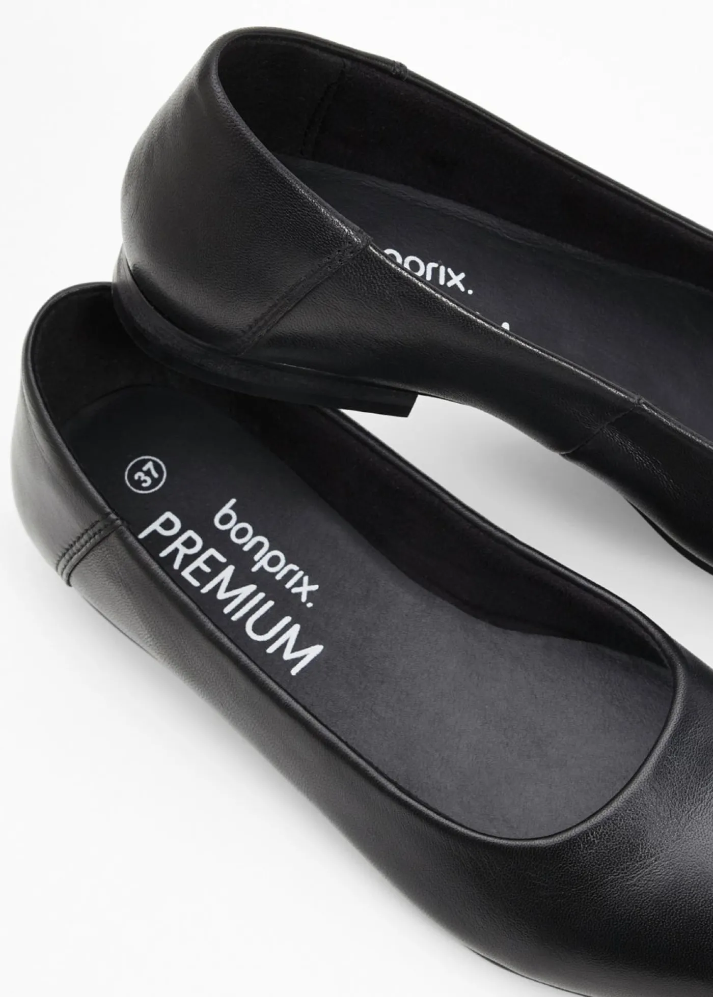 bonprix bonprix Bailarinas de piel Negro Sale