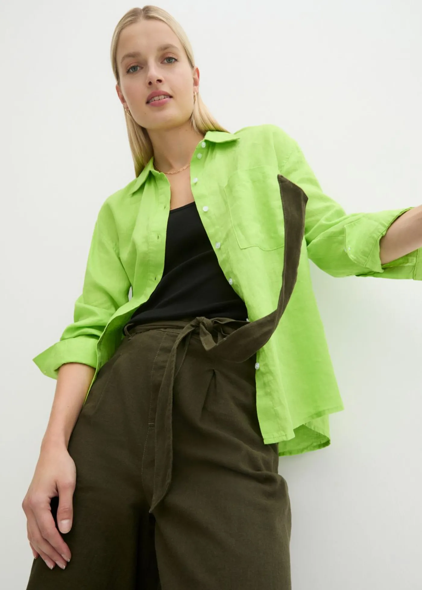 bonprix bonprix Bermuda oliva profundo Outlet