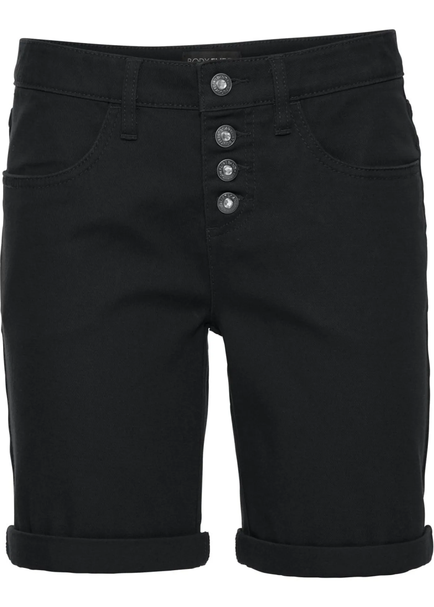 bonprix bonprix Bermuda elástica Negro