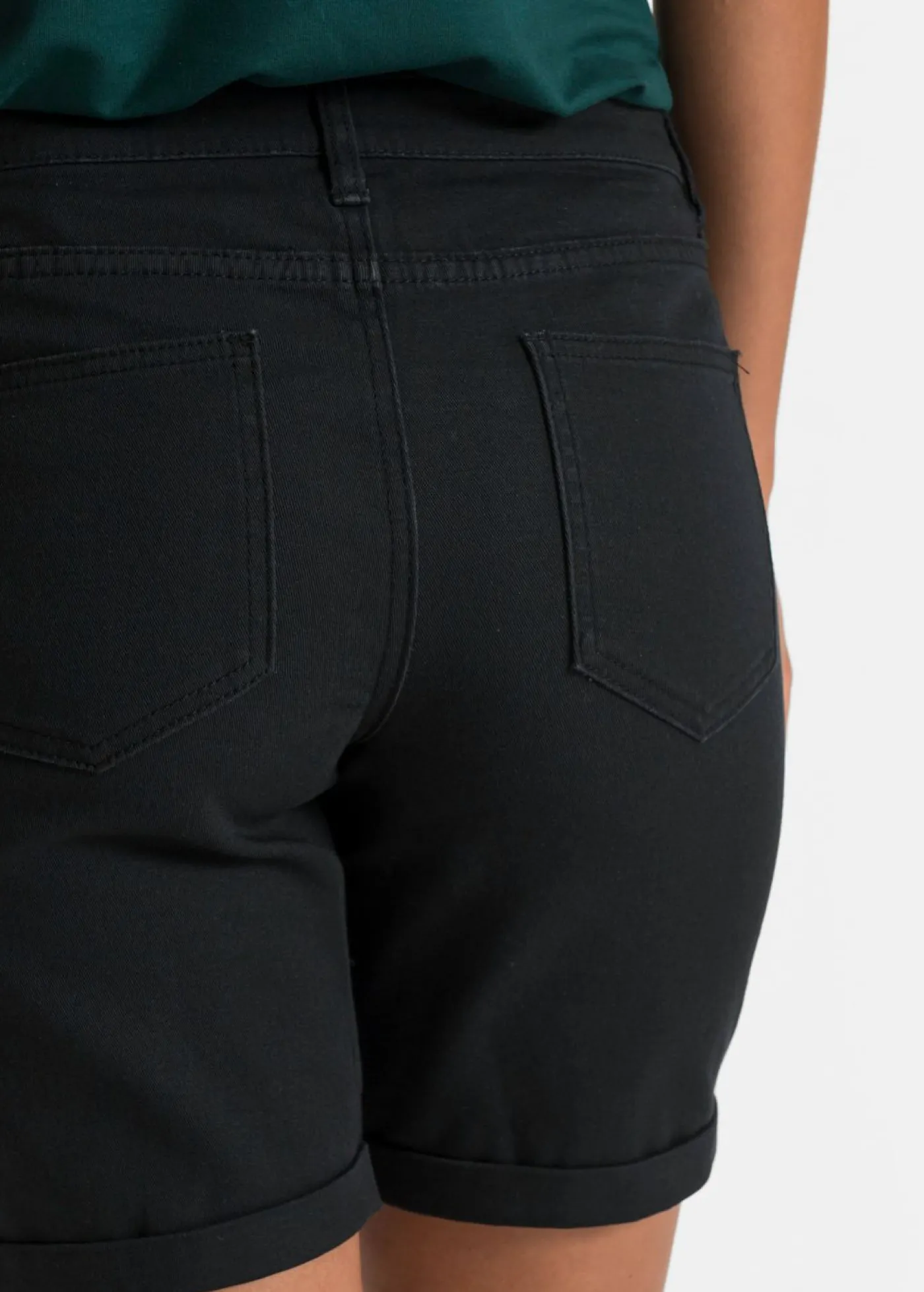 bonprix bonprix Bermuda elástica Negro