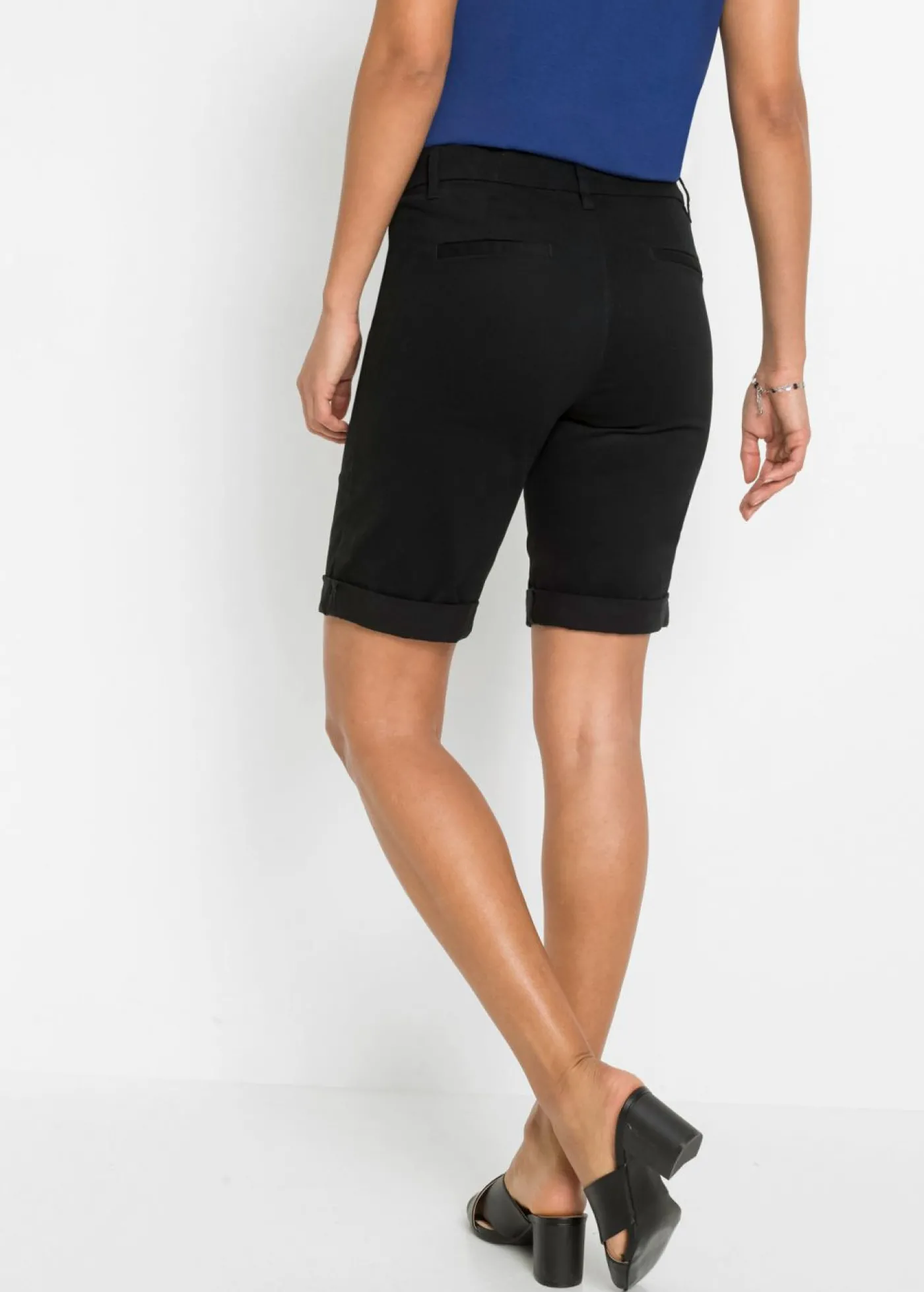 bonprix bonprix Bermuda elástica Negro Best