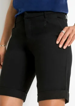 bonprix bonprix Bermuda elástica Negro Best