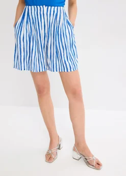 bonprix bonprix Bermudas blanco-azul ártico con rayas Hot