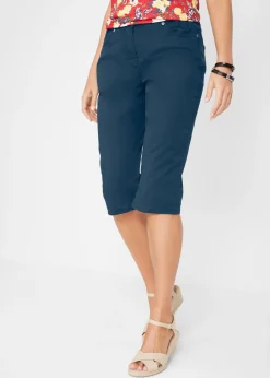 bonprix bonprix Bermudas con cintura elástica Azul oscuro