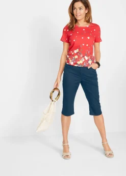 bonprix bonprix Bermudas con cintura elástica Azul oscuro