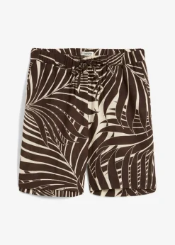 bonprix bonprix Bermudas con cintura elástica crudo-marrón oscuro Outlet