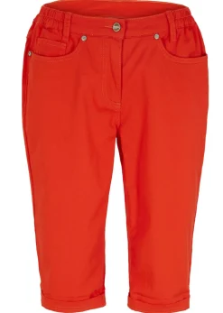 bonprix bonprix Bermudas con cintura elástica rojo pimentón Discount