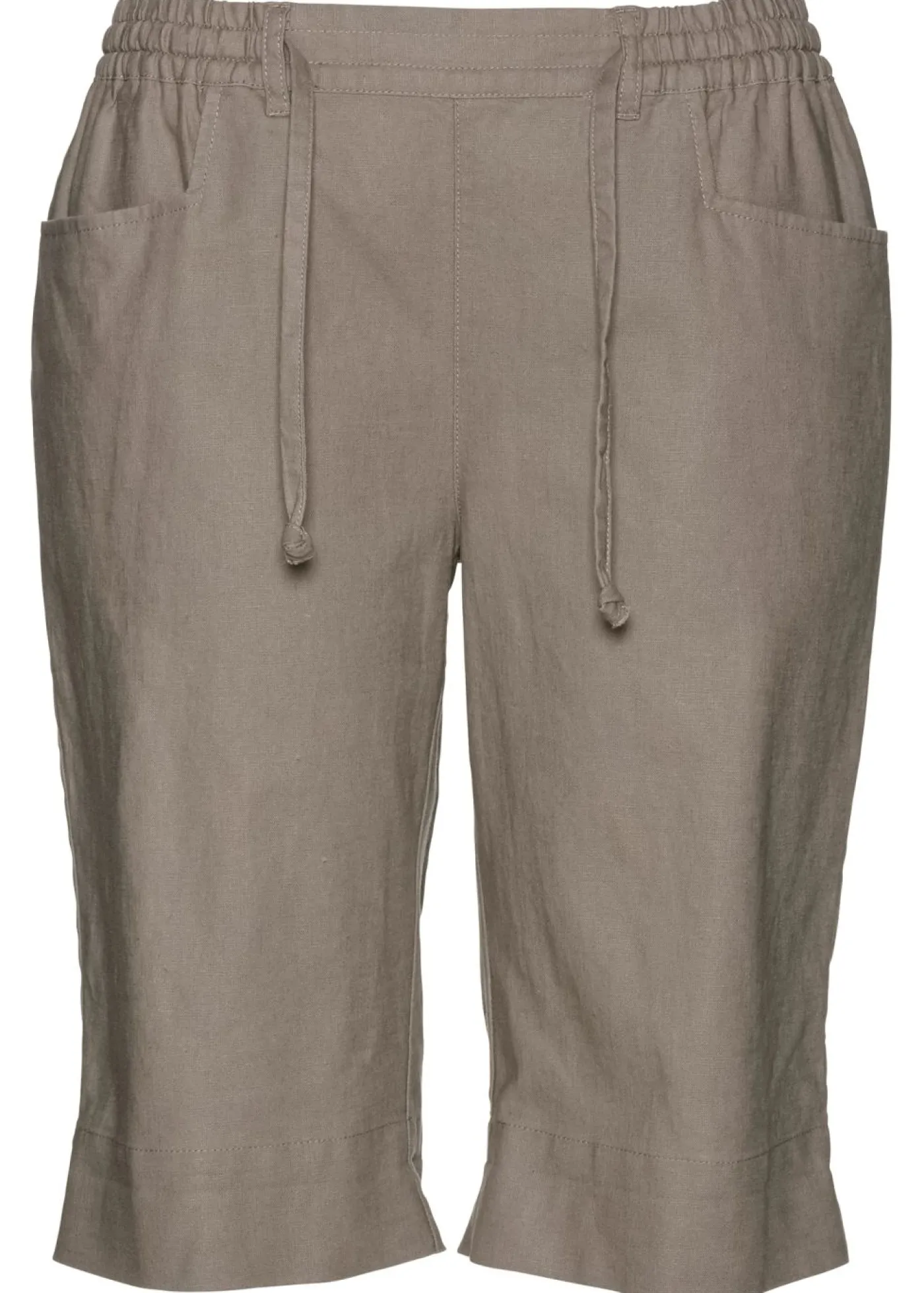 bonprix bonprix Bermudas con lino Marrón grisáceo Best