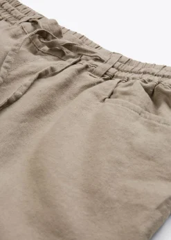 bonprix bonprix Bermudas con lino Marrón grisáceo Best