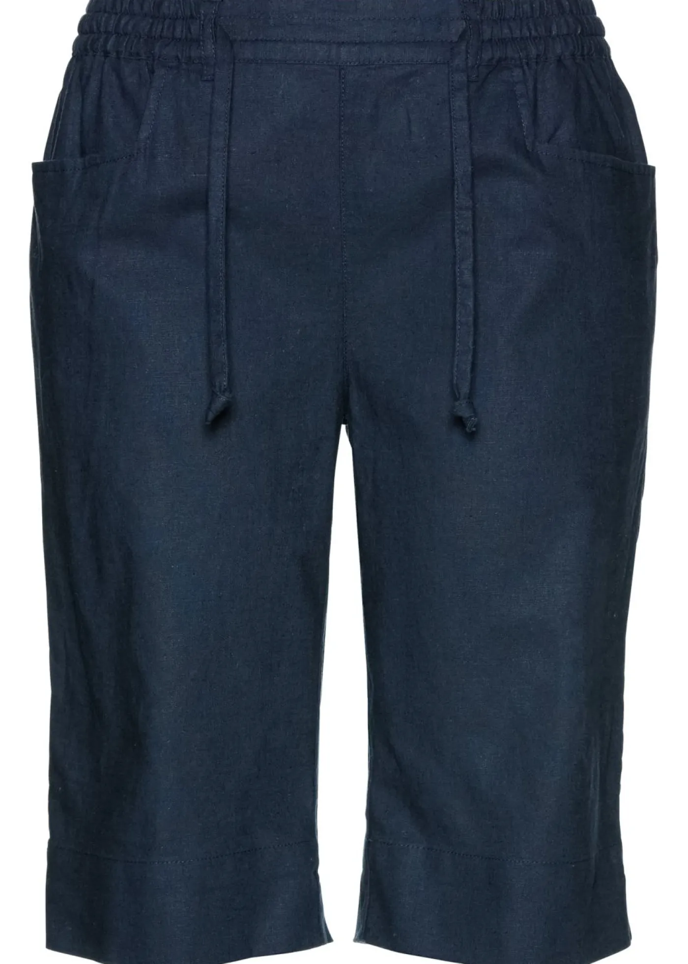 bonprix bonprix Bermudas con lino Azul oscuro Hot