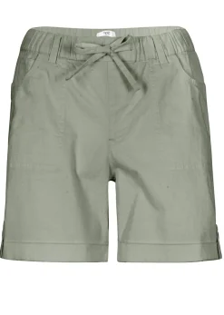 bonprix bonprix Bermudas de algodón con cinturilla elástica Verde Online