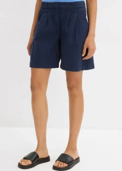 bonprix bonprix Bermudas de algodón puro Azul marino
