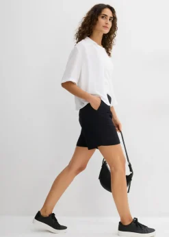 bonprix bonprix Bermudas de algodón puro Negro New