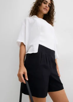 bonprix bonprix Bermudas de algodón puro Negro New