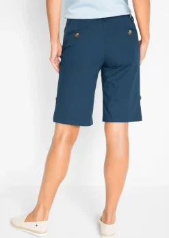 bonprix bonprix Bermudas de algodón veraniegas Azul marino Hot
