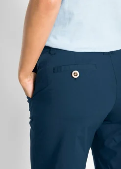 bonprix bonprix Bermudas de algodón veraniegas Azul marino Hot