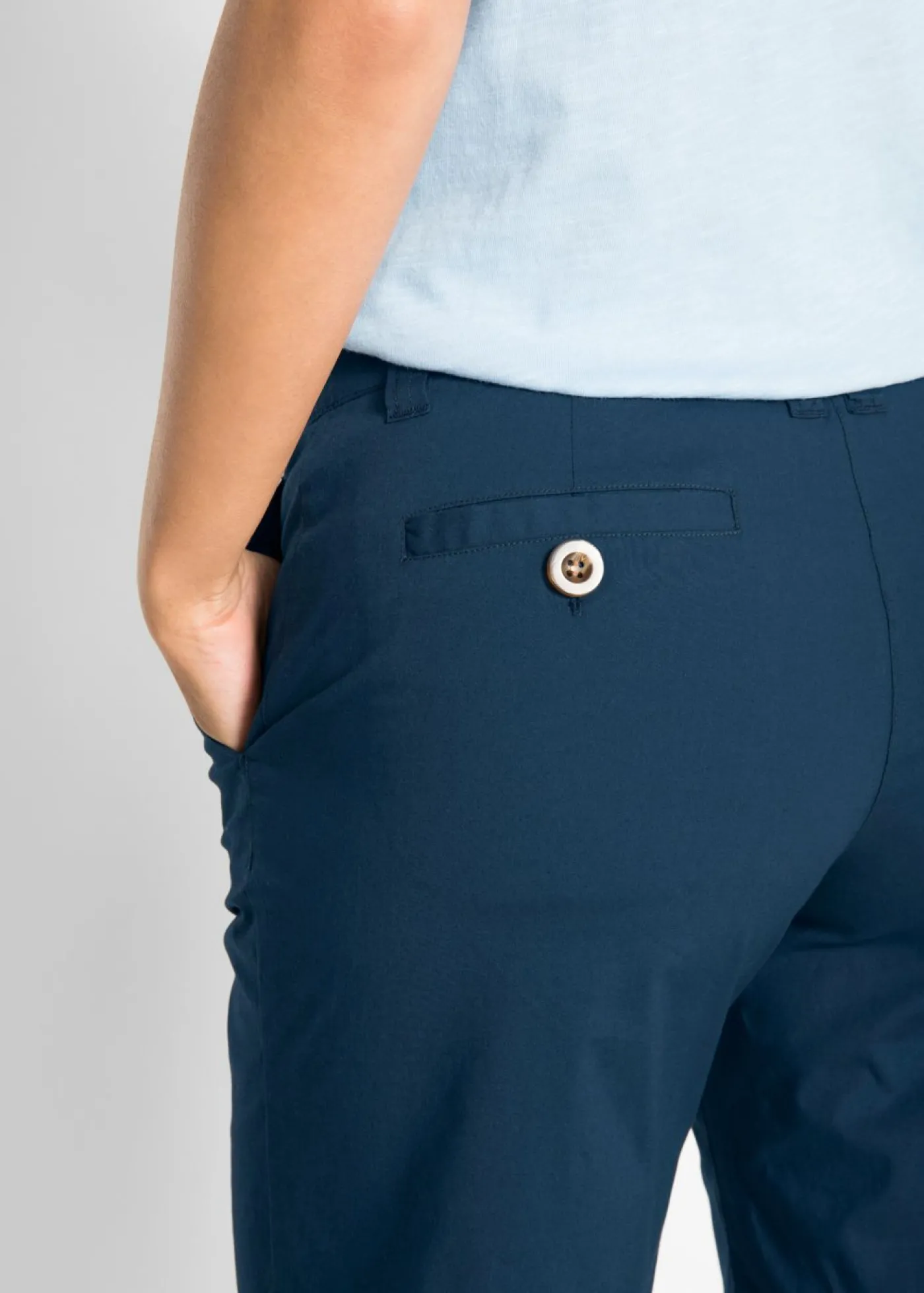 bonprix bonprix Bermudas de algodón veraniegas Azul marino Hot