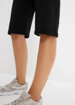 bonprix bonprix Bermudas de chándal con dobladillo Negro