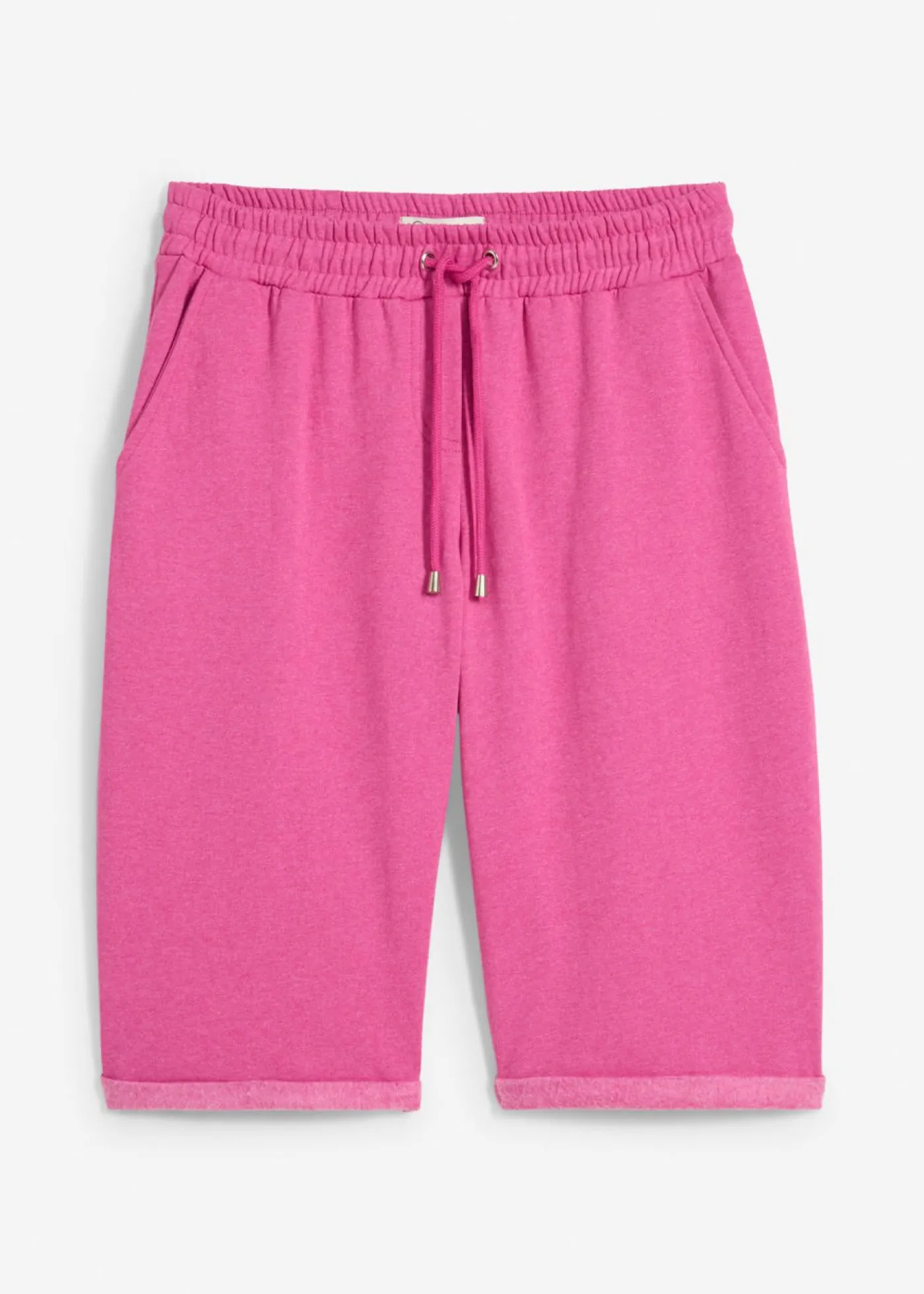 bonprix bonprix Bermudas de chándal con dobladillo fucsia moteado Outlet