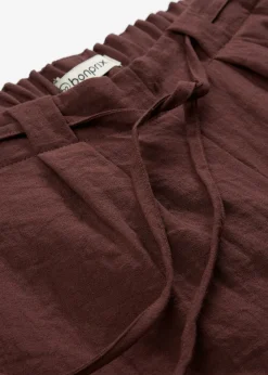 bonprix bonprix Bermudas de mezcla de viscosa fluida Marrón tierra Best