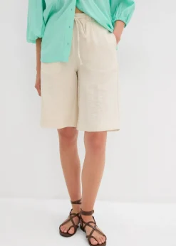 bonprix bonprix Bermudas de mezcla de viscosa fluida Crudo Hot