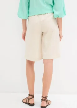 bonprix bonprix Bermudas de mezcla de viscosa fluida Crudo Hot