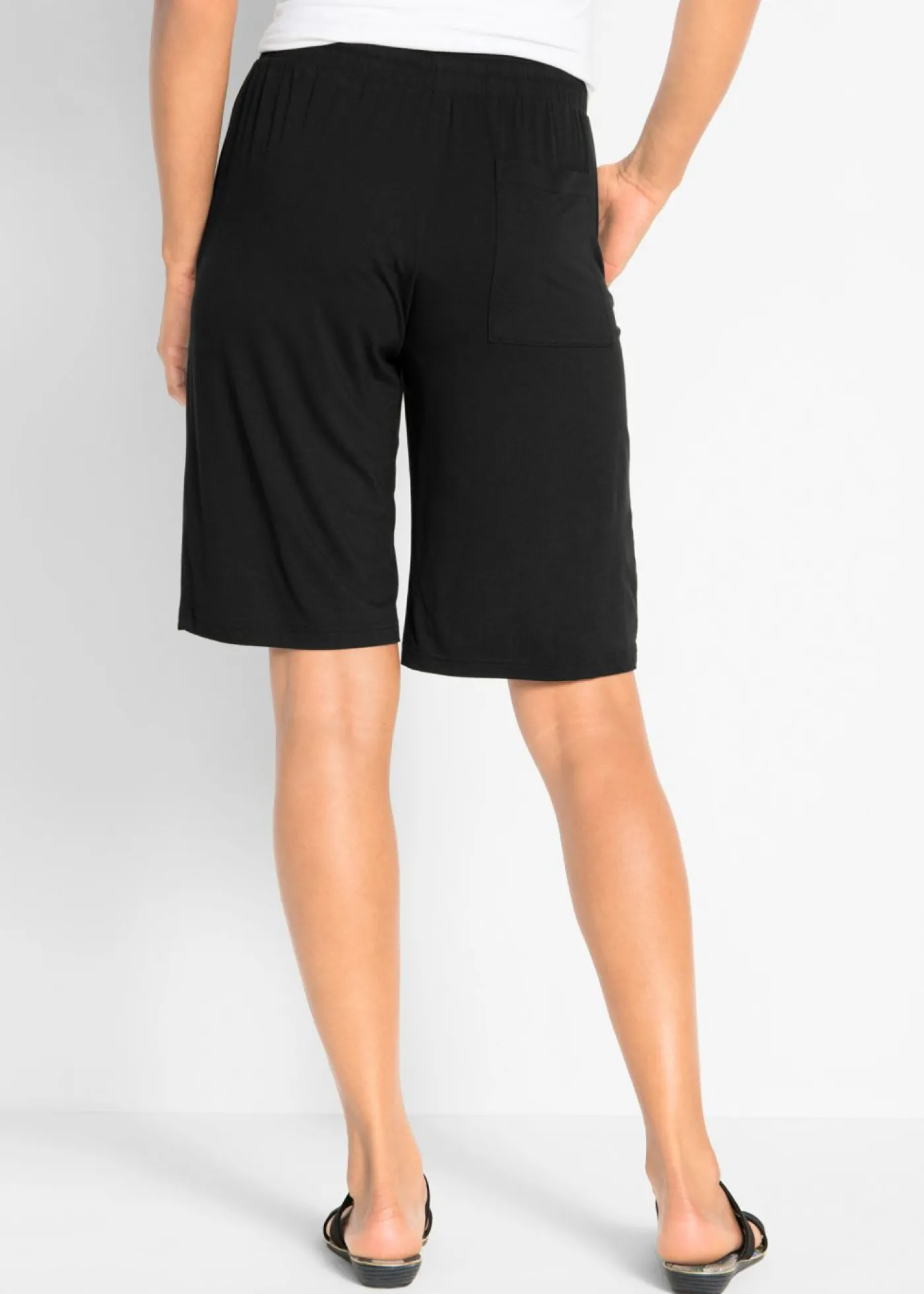 bonprix bonprix Bermudas de punto Negro Discount
