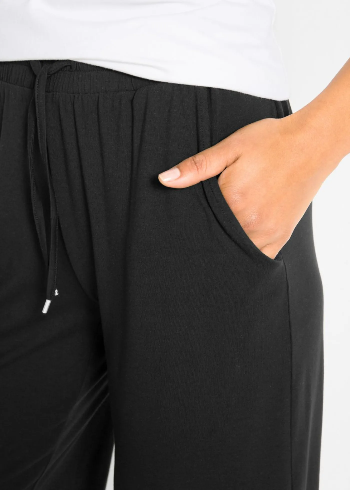 bonprix bonprix Bermudas de punto Negro Discount