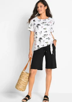 bonprix bonprix Bermudas de punto Azul marino Outlet