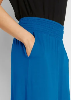 bonprix bonprix Bermudas de punto de mezcla de viscosa Azul