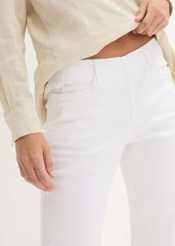bonprix bonprix Bermudas elásticas (2 unidades) Blanco + azul blanqueado