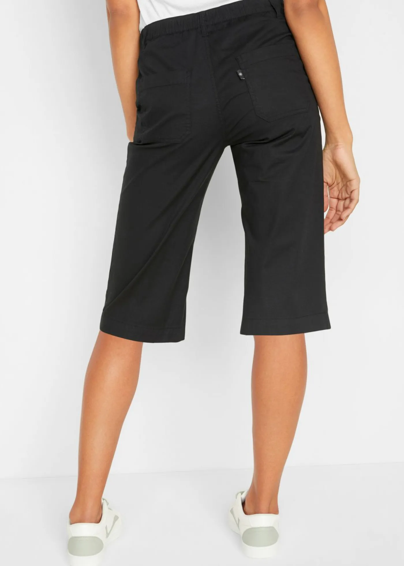 bonprix bonprix Bermudas largas con cintura elástica Negro