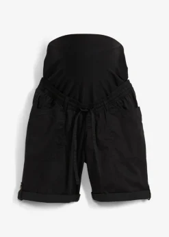 bonprix bonprix Bermudas premamá 2 en 1 convertibles en pantalón corto Negro Sale