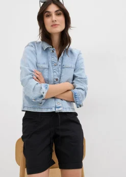 bonprix bonprix Bermudas premamá 2 en 1 convertibles en pantalón corto Negro Sale