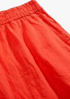 bonprix bonprix Bermudas sin cierre de mezcla de lino vaporoso Amapola