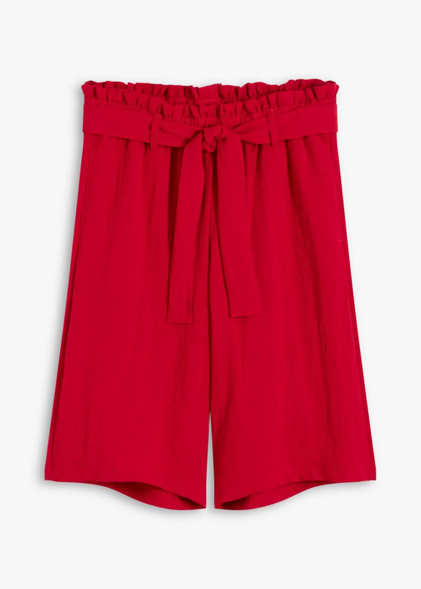 bonprix bonprix Bermudas sin cierre de mezcla de viscosa fluida rojo intenso Hot