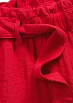 bonprix bonprix Bermudas sin cierre de mezcla de viscosa fluida rojo intenso Hot