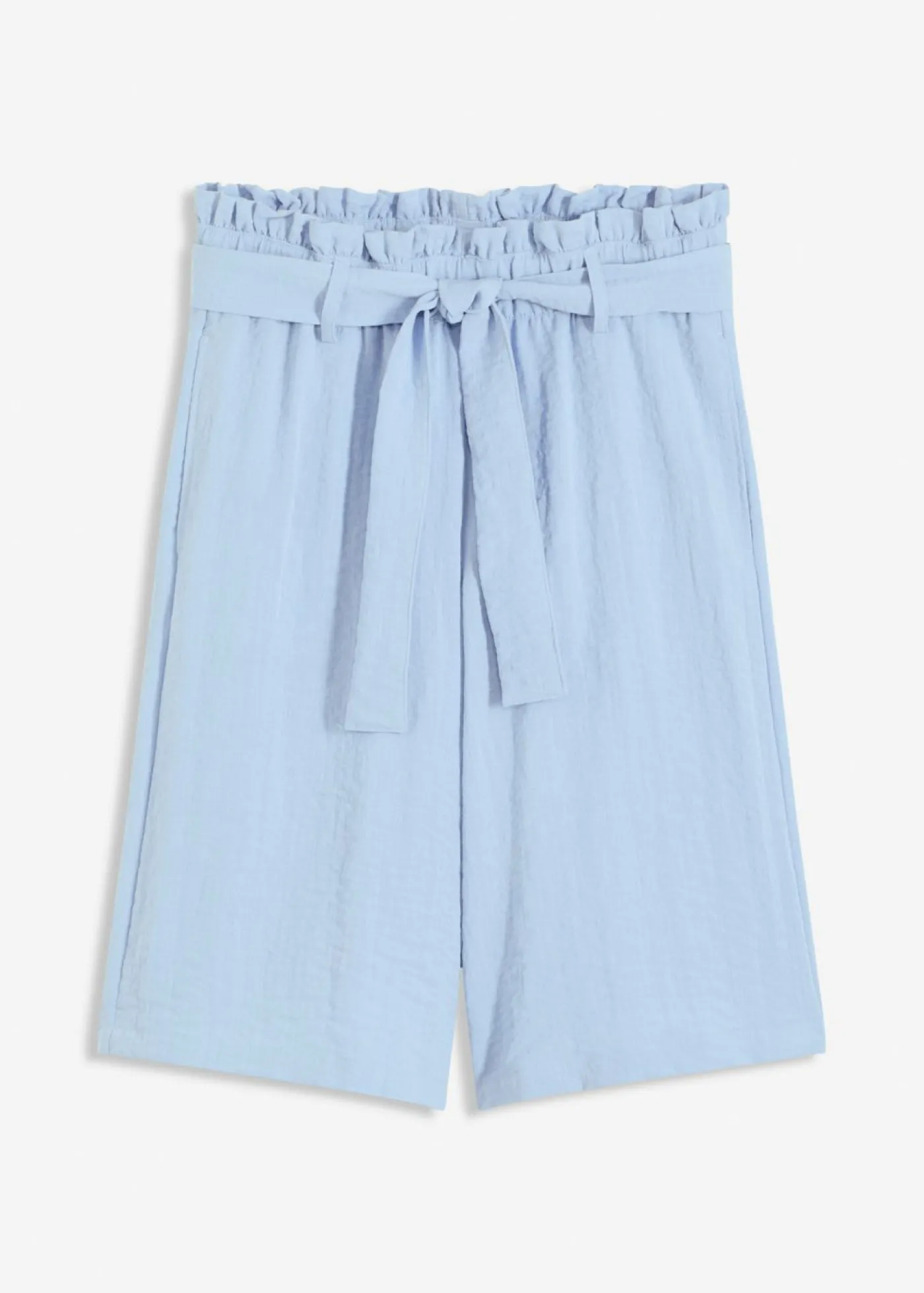 bonprix bonprix Bermudas sin cierre de mezcla de viscosa fluida Azul claro