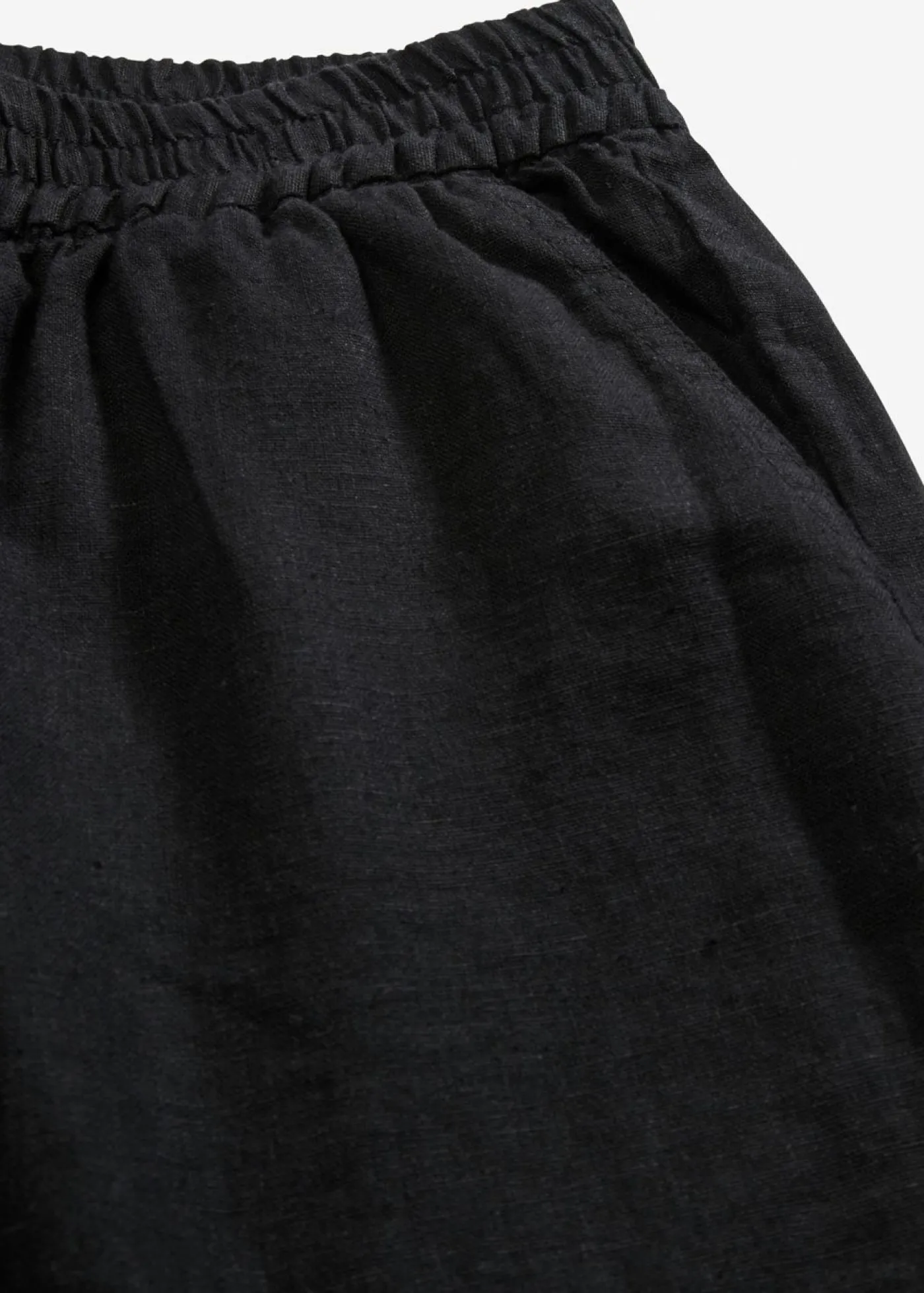 bonprix bonprix Bermudas sin cierre de mezcla de lino vaporoso Negro
